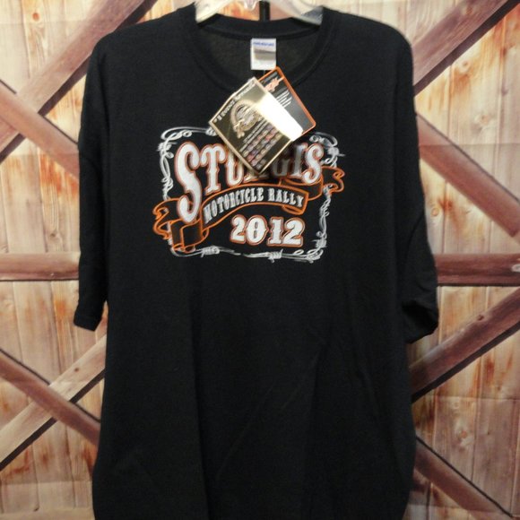 Gildan Other - Sturgis 2012 Rally NWT Black graphic T~2XL~Biker Fan~Motorcycle Party